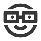 icone carinha com oculos